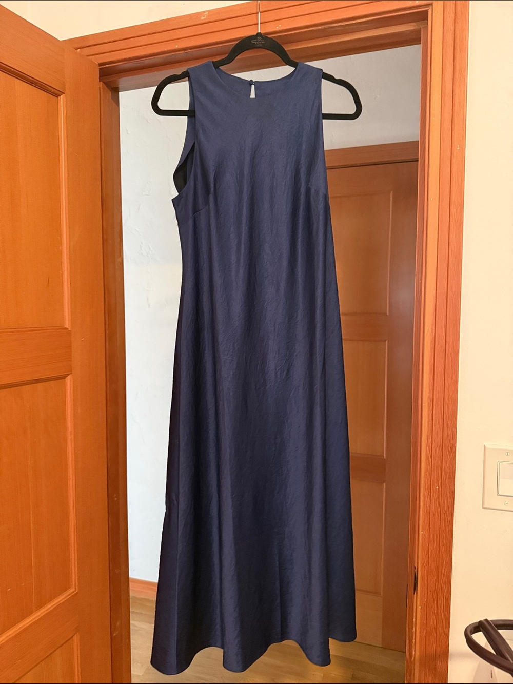 Madewell Satin Sleeveless Maxi Dress